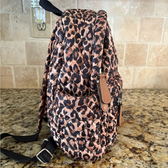 ECU Brighton Heart to Heart Kingston Quilted Leopard Backpack - Picture 8 of 10